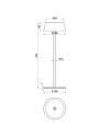 K4 * FAROL BLANCO EXTERIOR PORTATIL LED IP54 3000K